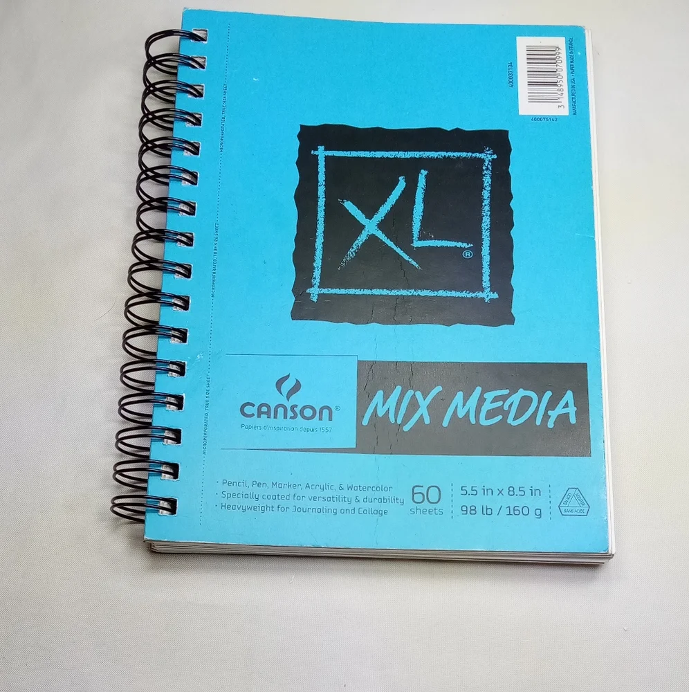 Lot of 2 Canson XL Mix Media Pads 1) 7x10
